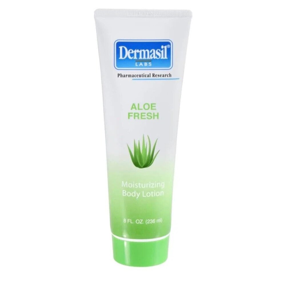 Pack Dermasil Labs Body Moisturizing Lotion Tubes Aloe Fresh 8 oz each